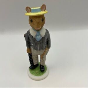 Franklin Mint Woodmouse Collection Wilfred Figurine